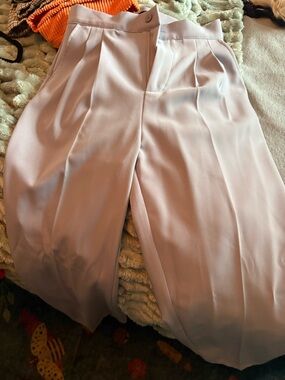 High-Waist Wide Leg Trousers in gray